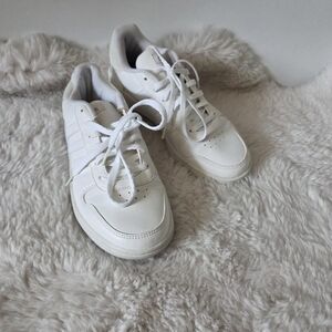 Adidas White Mesh Sneakers